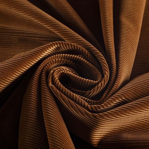 Вельвет 008-05939 корица однотонный