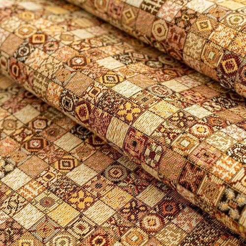 Гобелен гостиный 513-02-24 коричневый мозаика