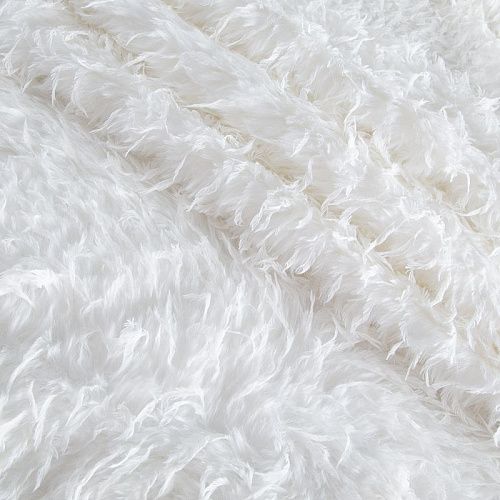 Мех/перо искусственный на трикотажной основе 037-20747 белый