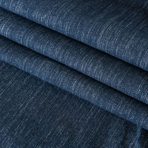 Лен натуральный 035-11703 синий деним