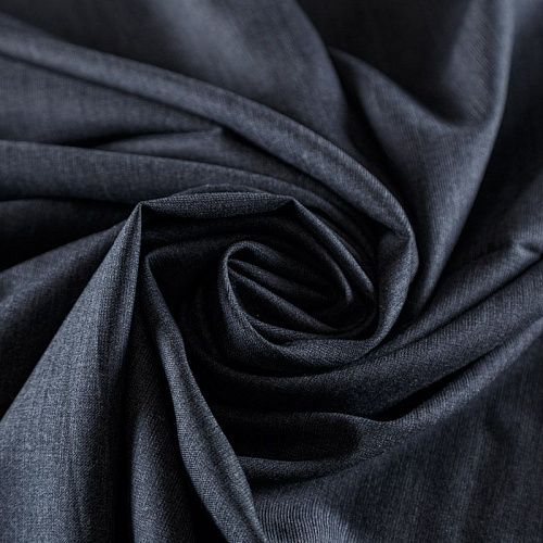 Ткань костюмная К22-776 темно-серый однотонный