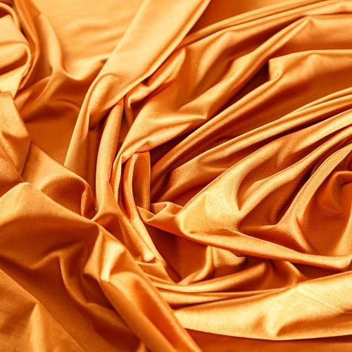 Трикотаж 056-07315 темно-оранжевый однотонный