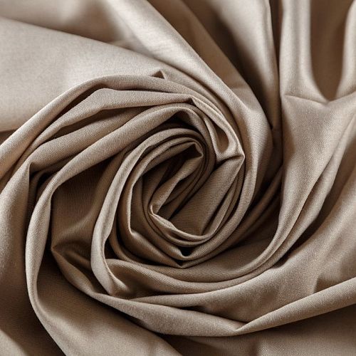 Ткань костюмная 025-09408 серо-бежевый однотонный