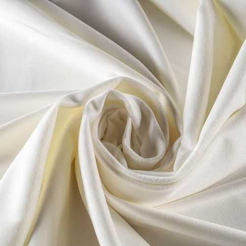 Бархат К18-564 молочный однотонный