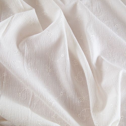 Марлевка с вышивкой 063-16629 молочный