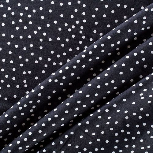 Штапель 069-01470 черный принтованный