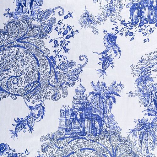 Батист 003-00935 белый принтованный