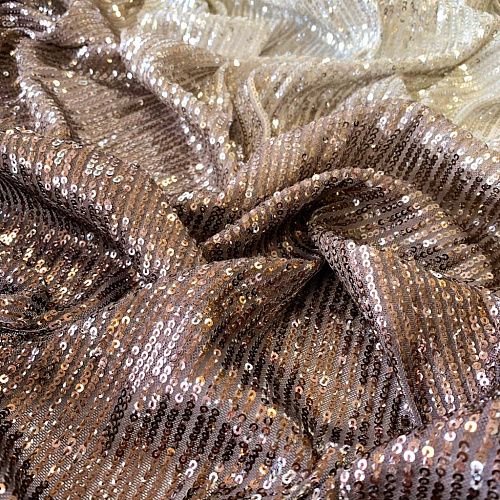 Ткань с пайетками К33-524 золотистый