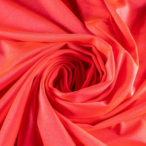 Лайкра К33-841 неоновый коралл однотонный