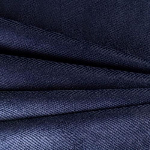 Вельвет К29-593 темно-сапфировый однотонный