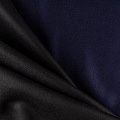 Кашемир 2-х сторонний К32-544 черно-синий однотонный