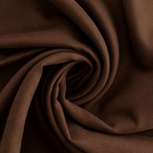 Замша портьерная h-300 см 529-02-82 кофейный однотонный