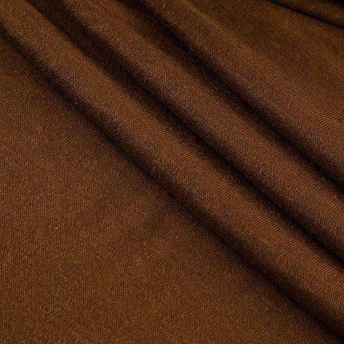 Трикотаж льняной 056-16704 корица однотонный