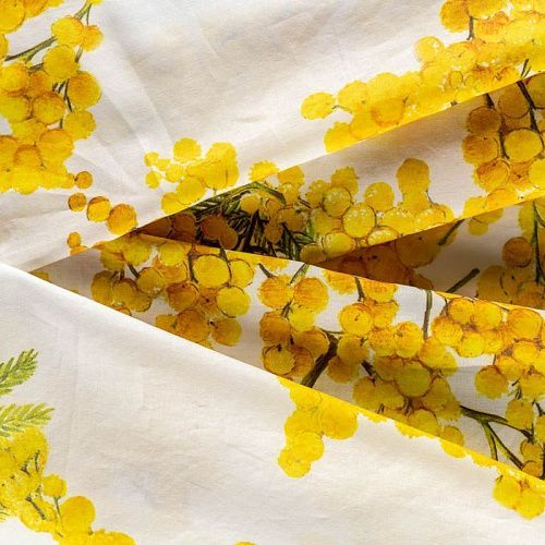 Батист К18-554 молочный принтованный