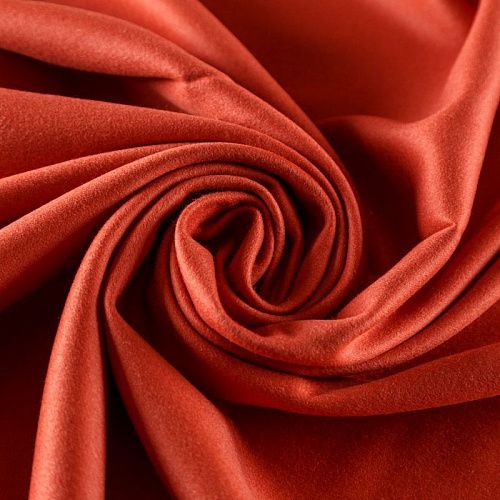 Кашемир 022-05062 красно-оранжевый однотонный