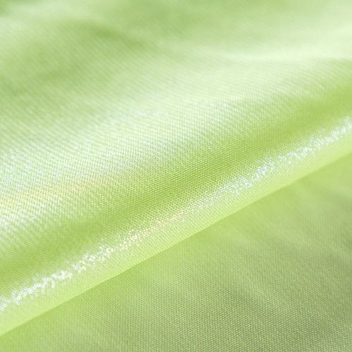 Шифон с напылением 068-09640 лаймовый мусс однотонный