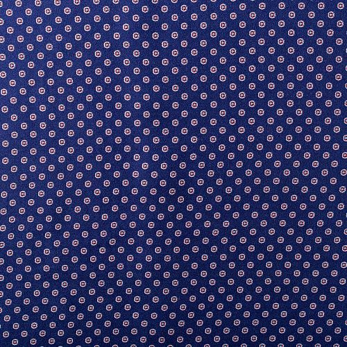 Креп 026-00915 темно-синий принтованный
