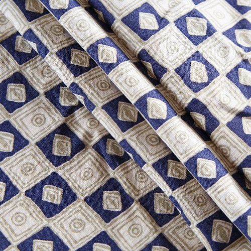 Вискоза 009-12333 серовато-молочный принтованный