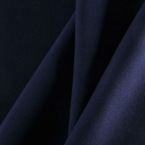 Пальтовый трикотаж 040-06072 темно-синий однотонный