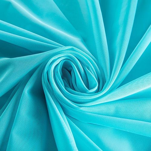 Сетка трикотажная 050-02407 мятно-бирюзовый однотонный