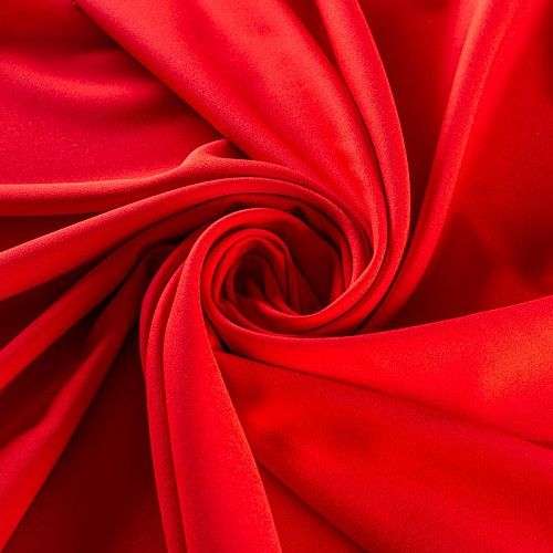 Креп 026-01605 красный однотонный