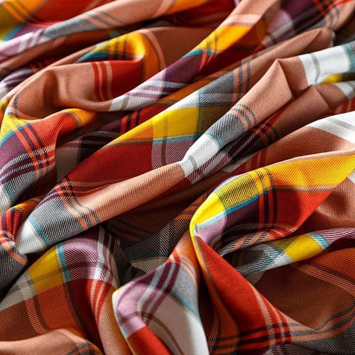 Штапель 069-08322 терракотовый принтованный