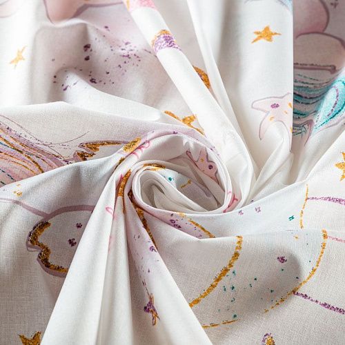 Перкаль 007-03508 белый принтованный