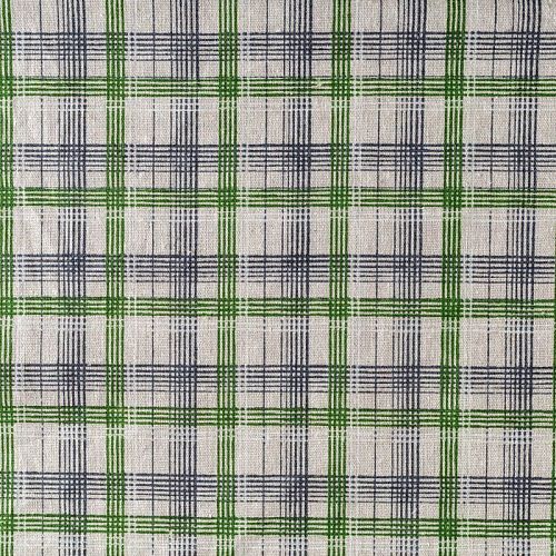 Лен натуральный К35-008 экрю принтованный