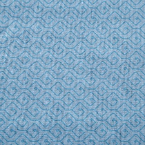 Бязь ш.220 см 007-13837 голубой принтованный