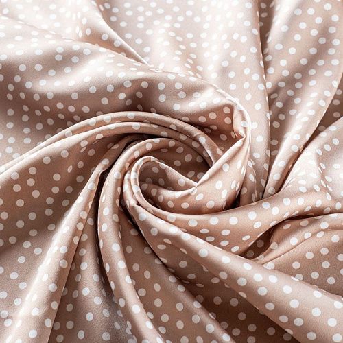 Шелк синтетический 065-01318 капучино принтованный