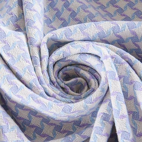 Твид 052-11675 бело-лавандовый