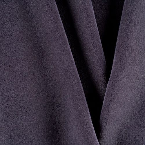 Крепдешин натуральный К36-182 темно-синий однотонный