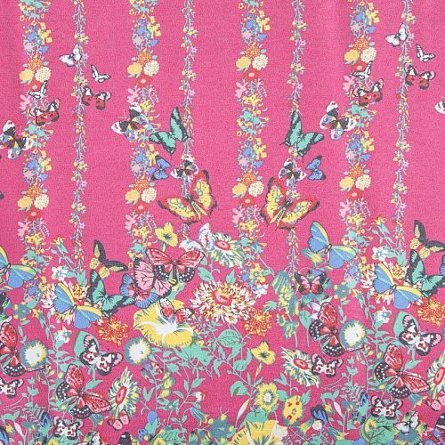 Джинс 015-07876 ярко-розовый принтованный