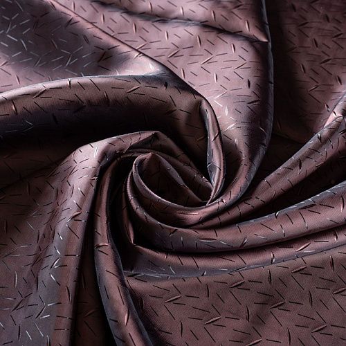 Ткань подкладочная 045-01945 горький шоколад жаккардовый