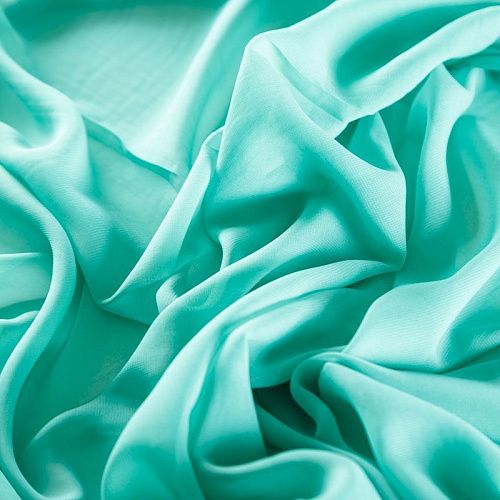 Шифон К28-711 мятный однотонный