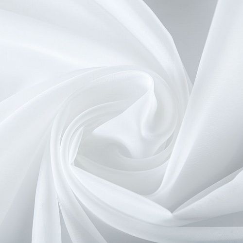 Тюль капрон с утяжелителем 03-01-18045 молочный однотонный