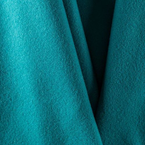 Ткань пальтовая К25-857 бирюзовый однотонный