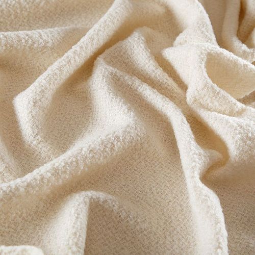 Твид 052-16692 молочный однотонный