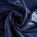 Ткань с пайетками К33-1010 синий однотонный