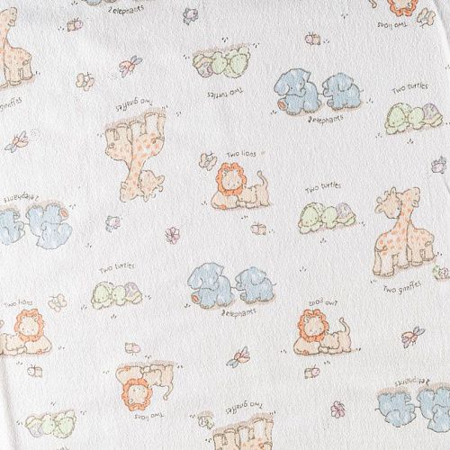 Фланель 060-00652 белый принтованный