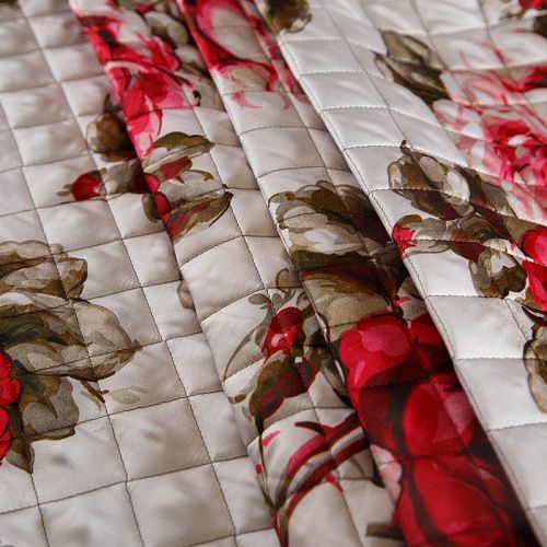 Ткань курточная 2-х сторонняя 033-14706 экрю принтованный