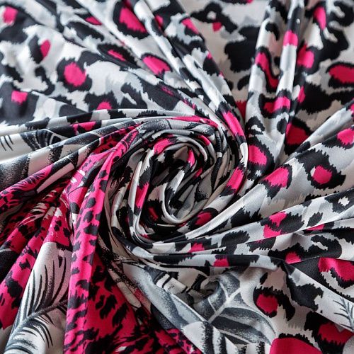 Трикотаж 056-03795 светло-серый принтованный