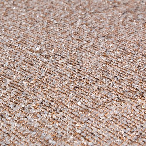 Сетка с пайетками 050-20754 коричневый меланж