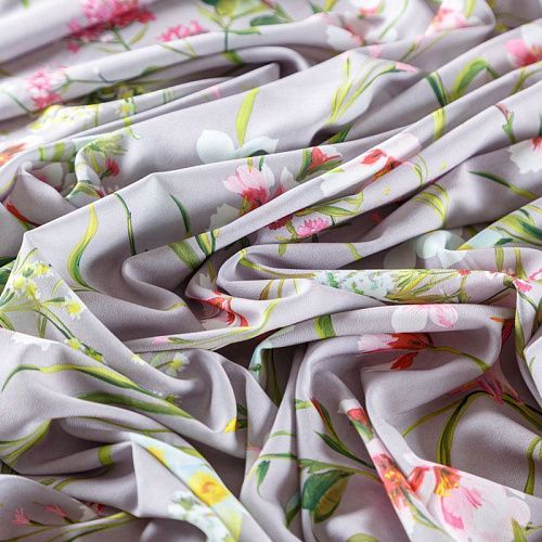 Вискоза "Лоренцо" 036-08376 пепельный принтованный