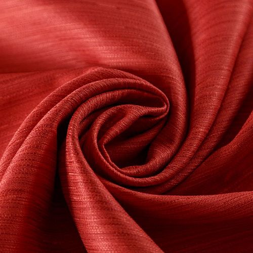 Ткань портьерная жаккард Т328-02-46 темно-красный однотонный