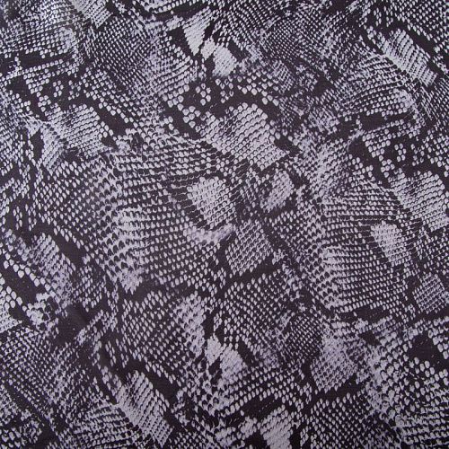 Шифон шелковый 068-20076 черно-белый