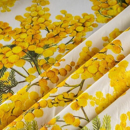 Батист К18-554 молочный принтованный