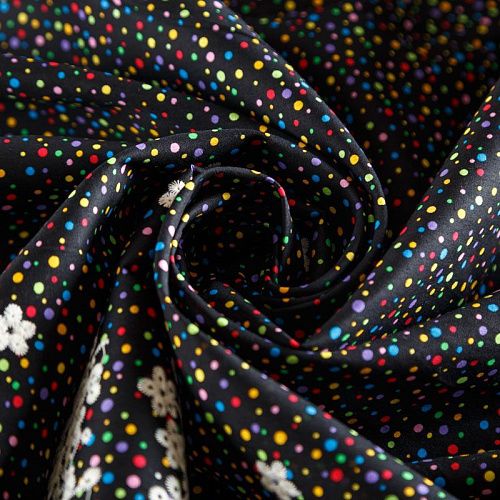 Шитье 067-07611 черный принтованный