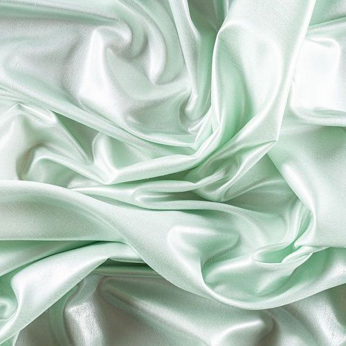Шелк натуральный К15-1181 мятный однотонный
