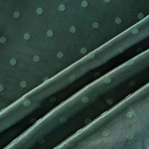 Вискоза атласная 009-04011 хвойный зеленый жаккардовый